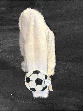 ⚽️Studio 12 Hand-Beaded Soccer Ball Crossbody Bag-NWT⚽️